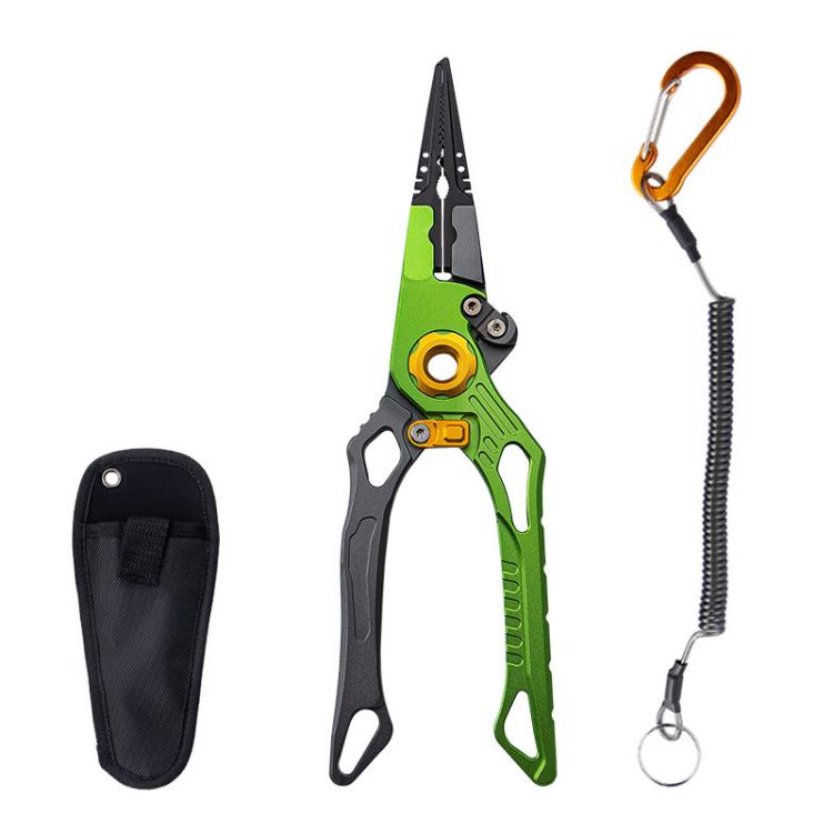 Aluminum Alloy Lure Pliers Multi-Functional Tool For Fish Handling Hook Removal Ring Opening Lead Clamping