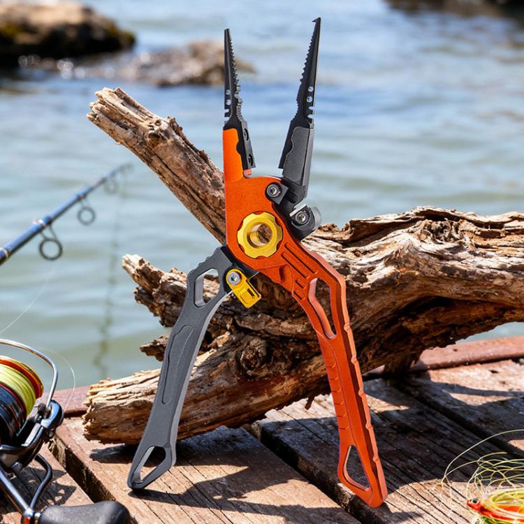 Aluminum Alloy Lure Pliers Multi-Functional Tool For Fish Handling Hook Removal Ring Opening Lead Clamping
