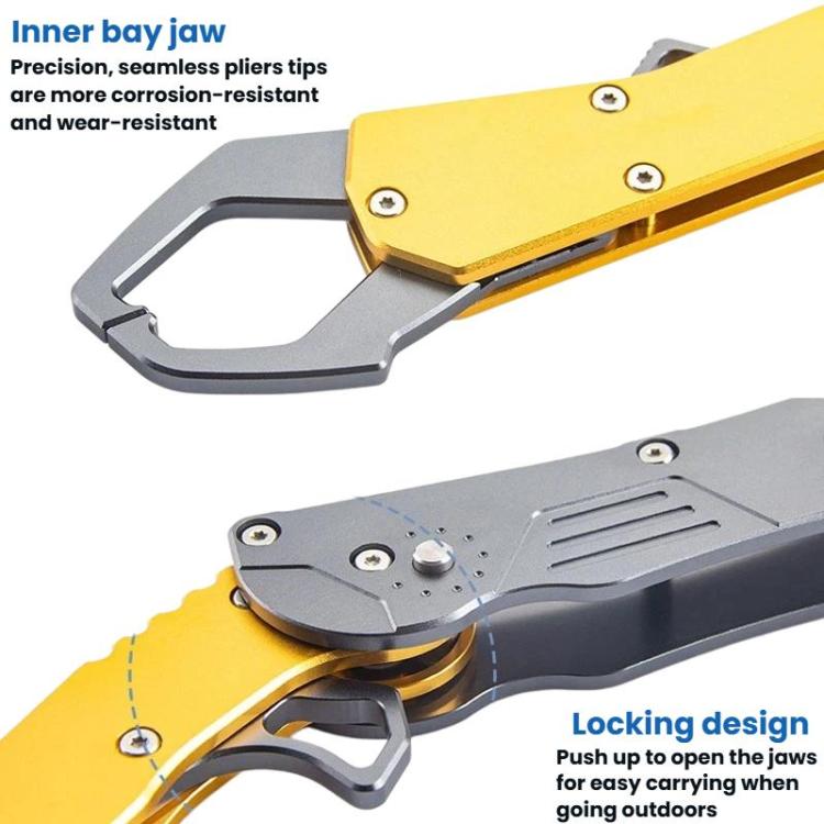 Portable Lure Fishing Pliers Extended Foldable Fish-Gripping Tool