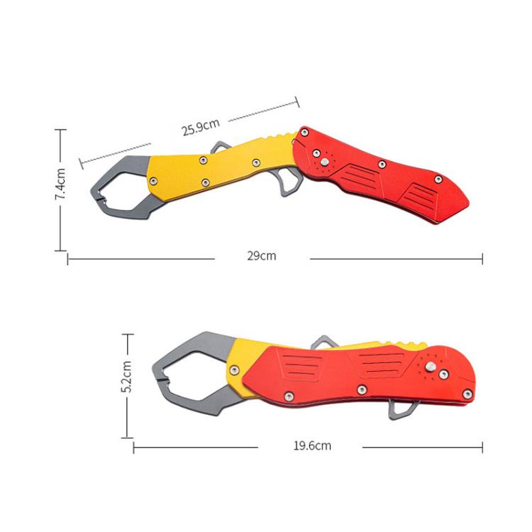 Portable Lure Fishing Pliers Extended Foldable Fish-Gripping Tool