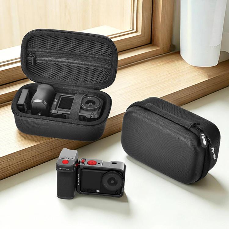 For DJI Action 6 / 5 / 4 / Insta360 Ace Pro 2 Flymile Street Photography Handle Storage Bag - Black