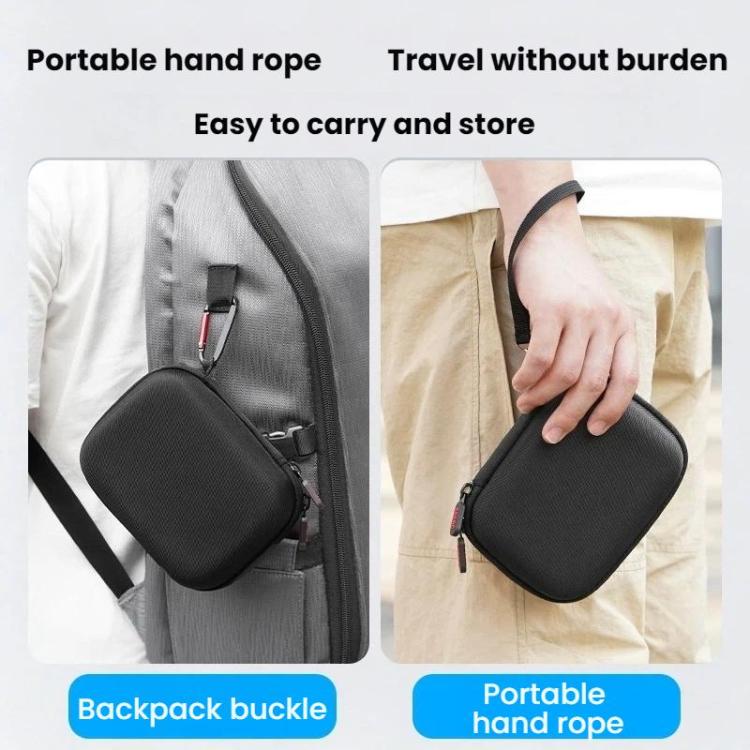 For DJI Osmo Action 6 / 5 Pro / 4 BRDRC Portable Camera Accessory Carrying Case - Black