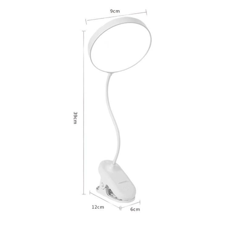 Xiajule Portable Clip On Desk Lamp Night Light, Eye Protection High CRI Reading Lamp, Spec: Rechargeable