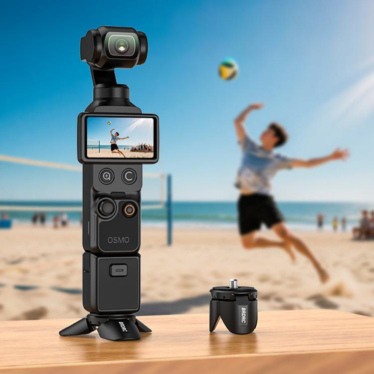 For DJI Osmo Pocket 4 / 3 / Insta360 X5 BRDRC Tripod Magnetic Mount - Black