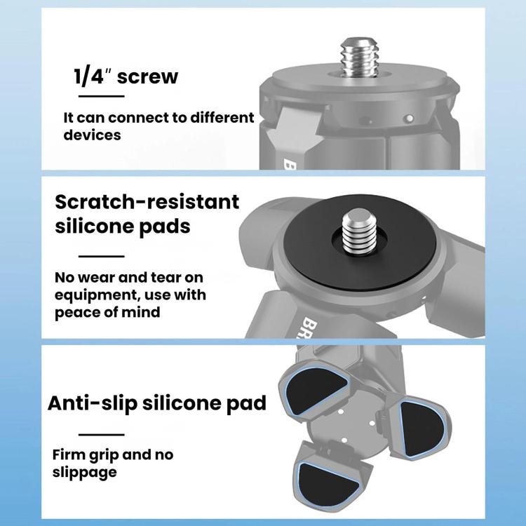 For DJI Osmo Pocket 4 / 3 / Insta360 X5 BRDRC Tripod Magnetic Mount - Black
