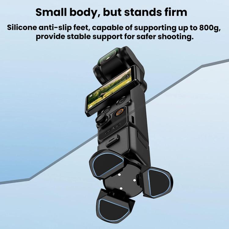 For DJI Osmo Pocket 4 / 3 / Insta360 X5 BRDRC Tripod Magnetic Mount - Black