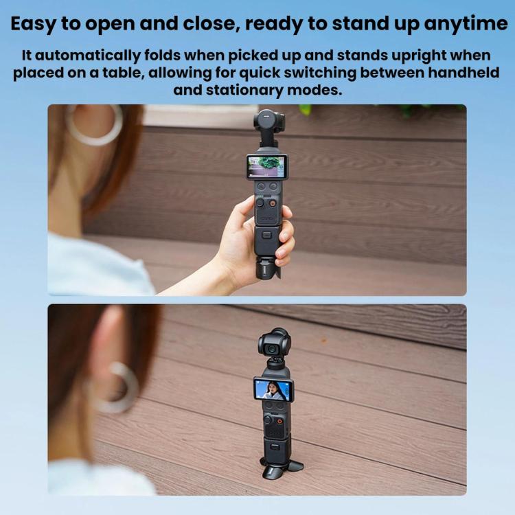 For DJI Osmo Pocket 4 / 3 / Insta360 X5 BRDRC Tripod Magnetic Mount - Black