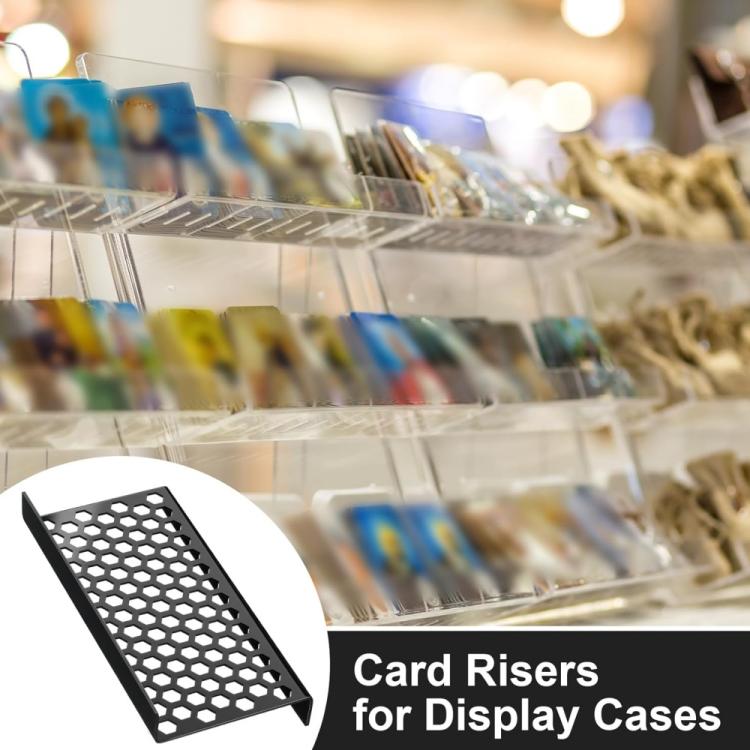 Honeycomb Acrylic Card Display Stand For Stamp Collectors/Sports Cards/Game Cards, Specifications: 4pcs