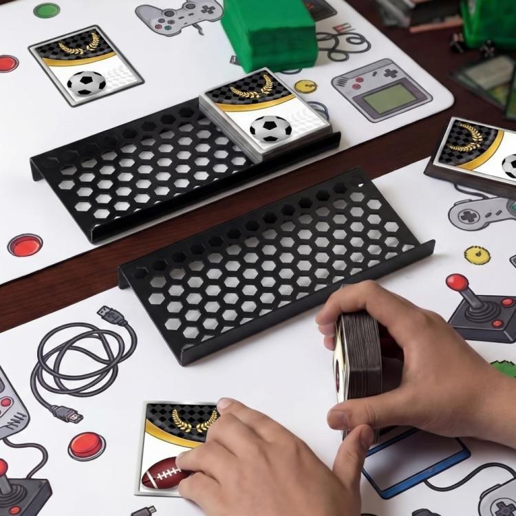 Honeycomb Acrylic Card Display Stand For Stamp Collectors/Sports Cards/Game Cards, Specifications: 4pcs