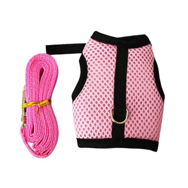 Rabbit Ferret Harness & Leash Small Pet Vest-Style Harness Leash, Size: L