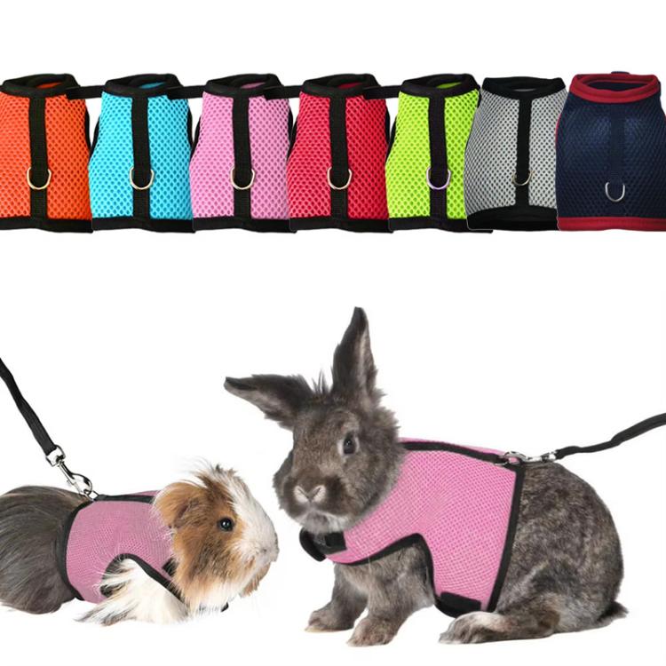 Rabbit Ferret Harness & Leash Small Pet Vest-Style Harness Leash, Size: S