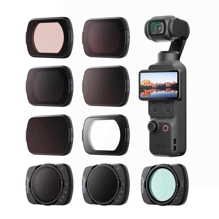 For DJI Osmo Pocket 4 / 3 aMagisn Magnetic Lens Filter VND  1-5 Stop