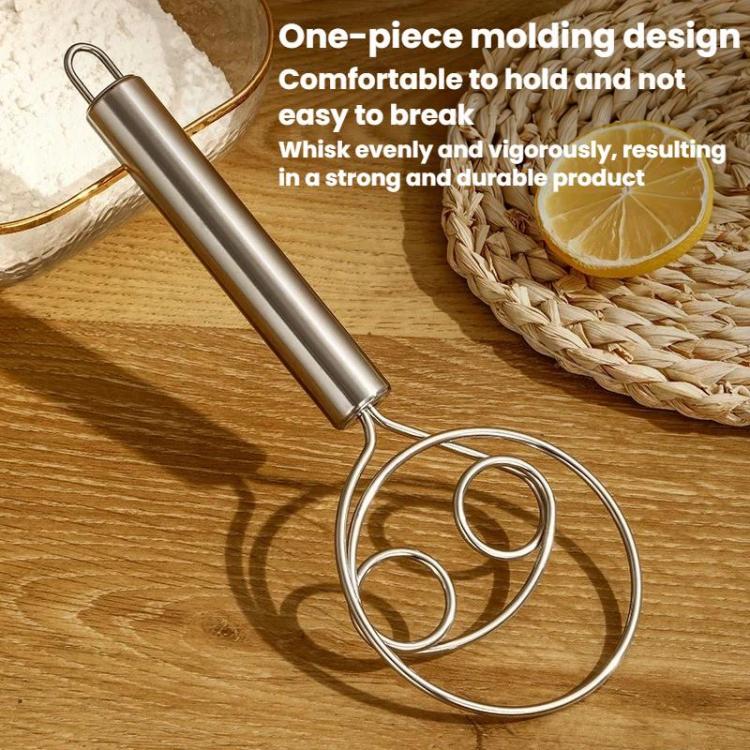 LsCook Stainless Steel Whisk Double-Coil Manual Cream Whisk