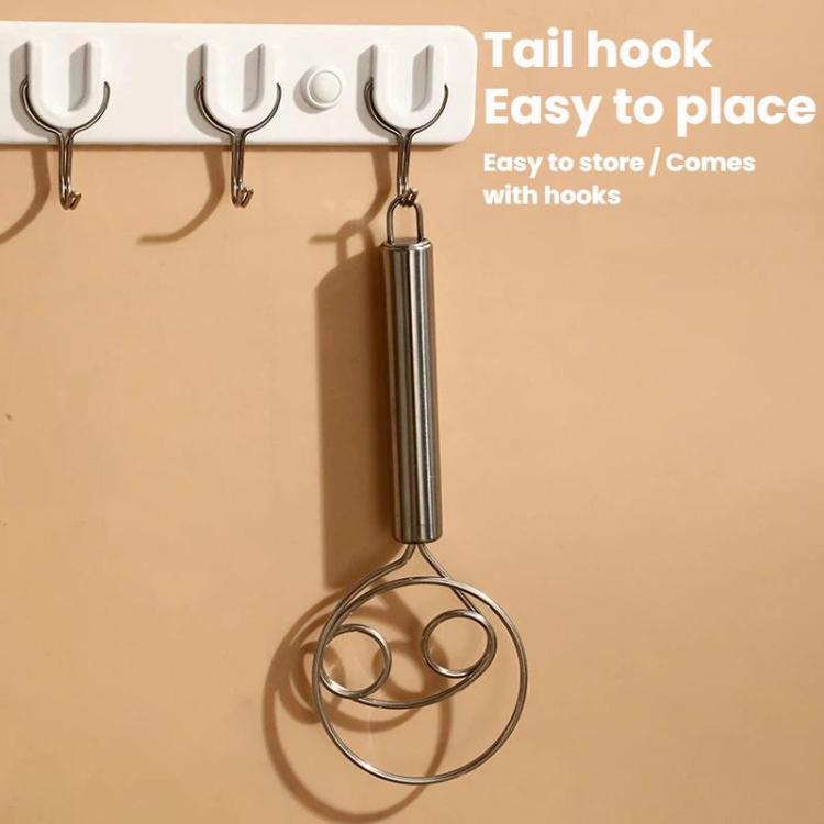 LsCook Stainless Steel Whisk Double-Coil Manual Cream Whisk
