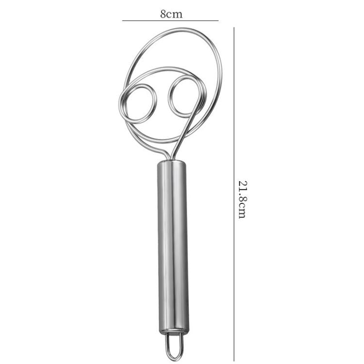 LsCook Stainless Steel Whisk Double-Coil Manual Cream Whisk
