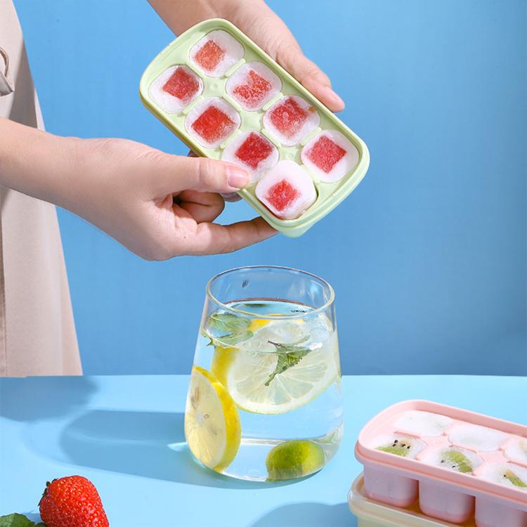 LsCook TPE Ice Tray Jelly Yogurt Ice Cube Mold - Green