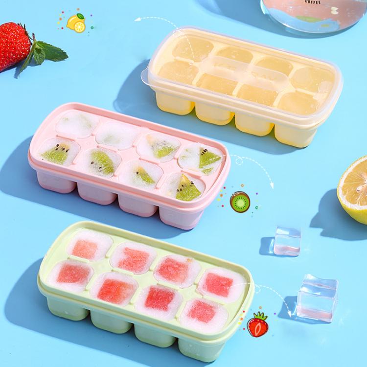 LsCook TPE Ice Tray Jelly Yogurt Ice Cube Mold - Green