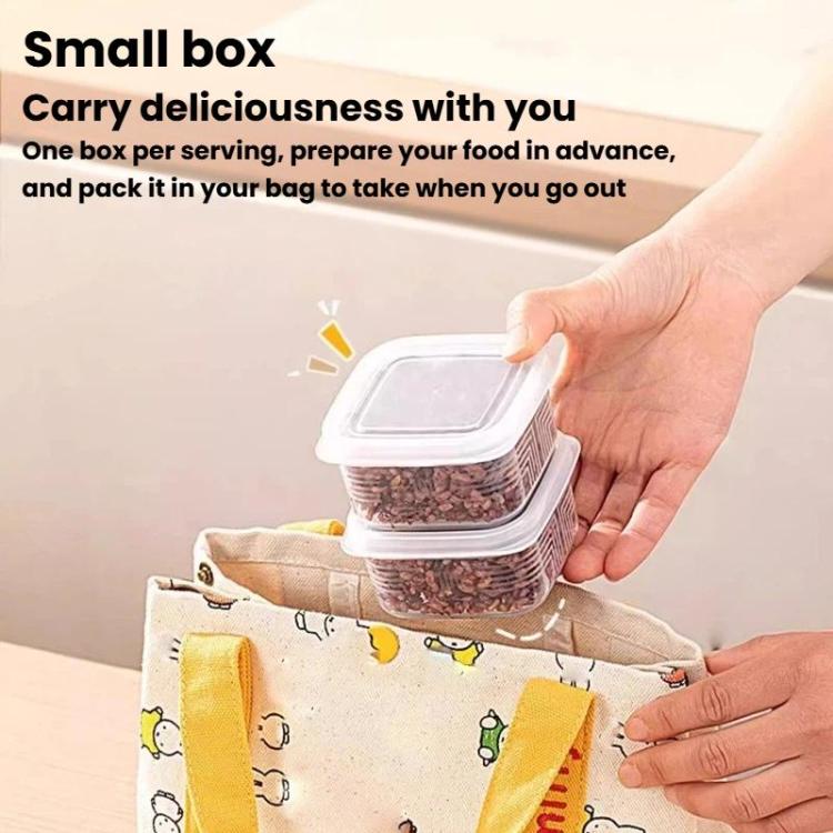 LsCook Square PP5 Kitchen Refrigerator Storage Container Food-Grade Freezer Box