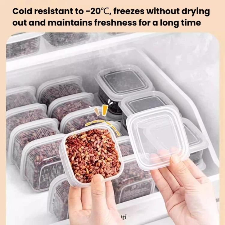LsCook Square PP5 Kitchen Refrigerator Storage Container Food-Grade Freezer Box