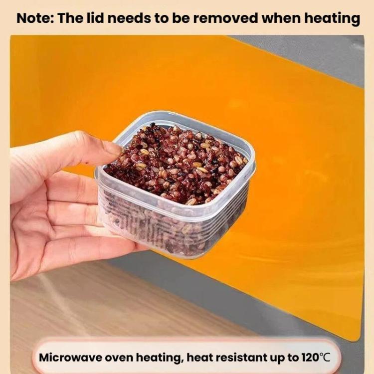 LsCook Square PP5 Kitchen Refrigerator Storage Container Food-Grade Freezer Box