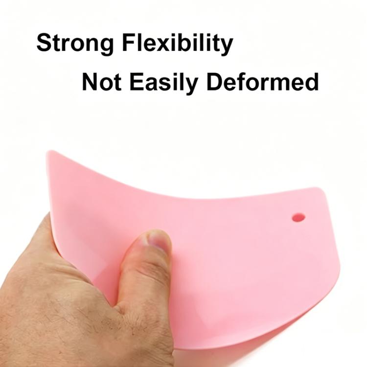 LsCook Plastic Slicer Baking Spatula Thick Dough Scraper - Green+Pink