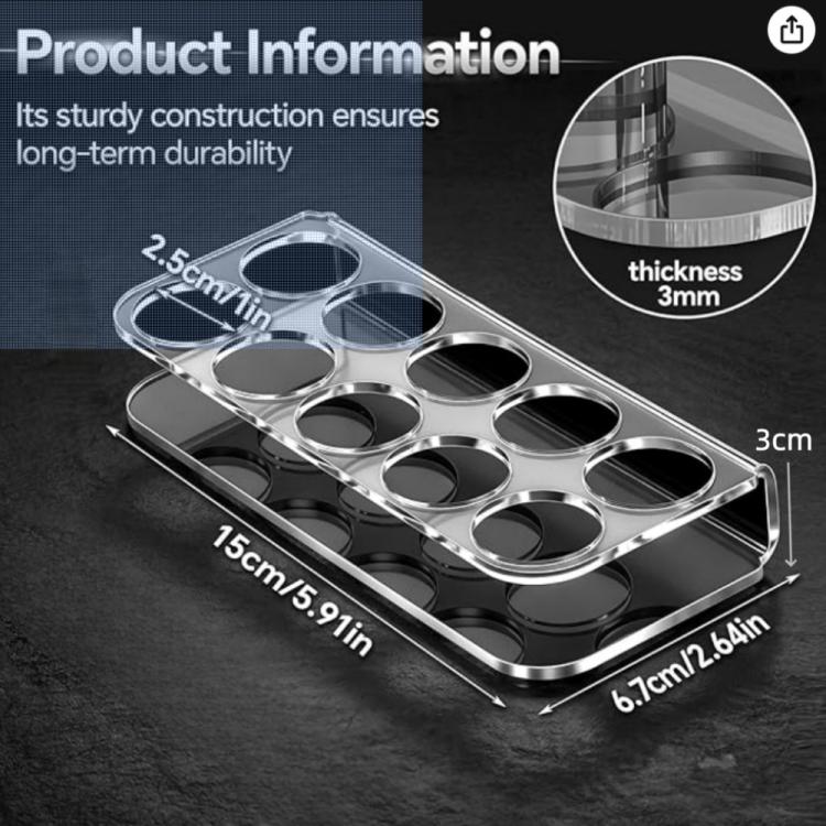 10-Hole Acrylic Insulin Bottle Organizer, Specification: 2pcs