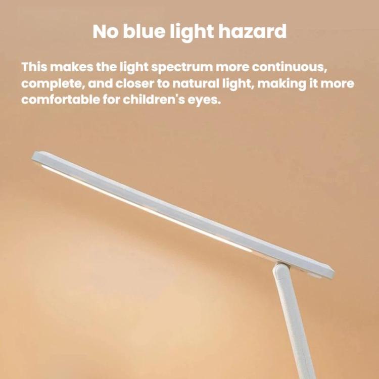Xiajule Three-Color Temperature LED Folding Eye-Caring Desk Lamp, USB Stepless Dimmable Reading Light For Bedroom Dormitory, Spec: Plug-in