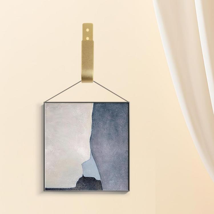 2pcs Wall-Mounted U-Shaped Metal Curtain Storage Hook - Gold