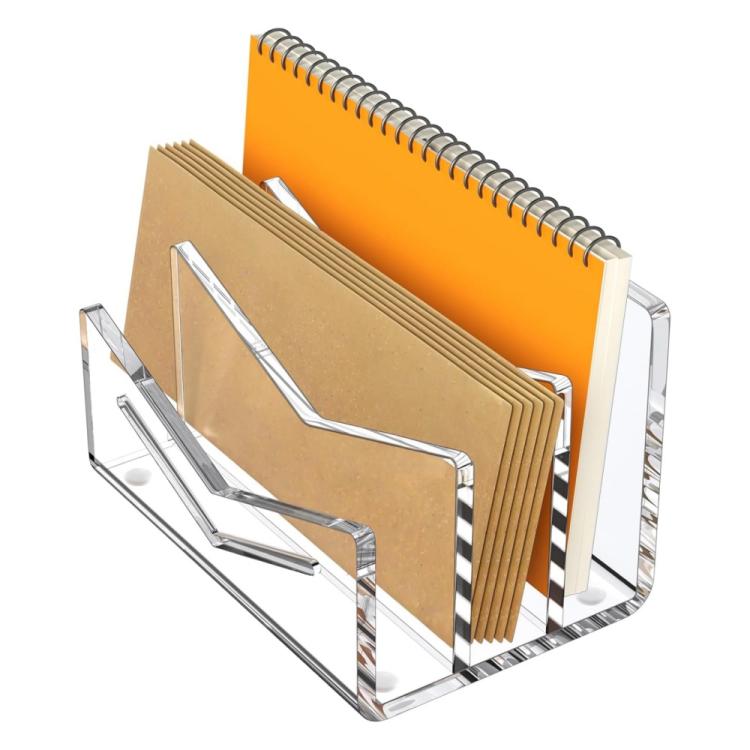 Acrylic 3-layer Letter Organizer/Card Sorting Clip for Home and Office Use - YX243