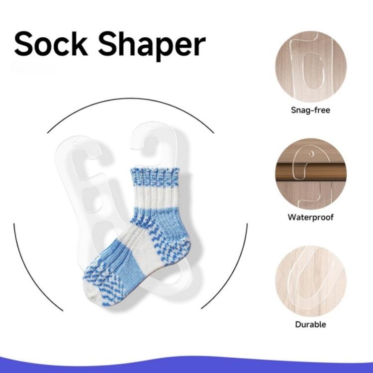 Acrylic Handmade Socks Maker Holder Sock Storage Rack, Specification: 2pcs