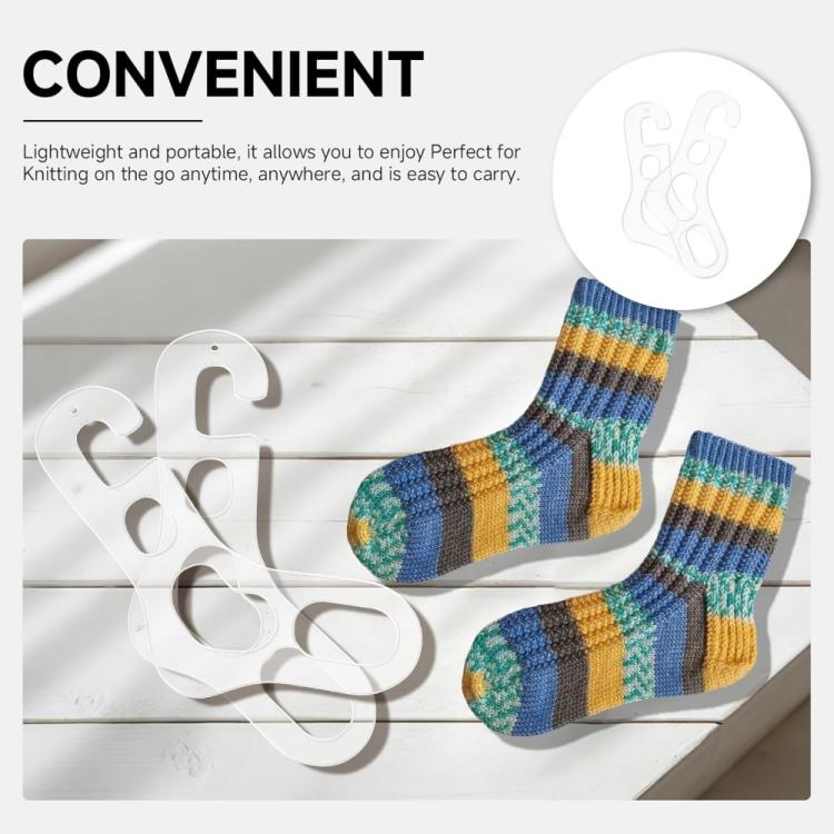 Acrylic Handmade Socks Maker Holder Sock Storage Rack, Specification: 2pcs