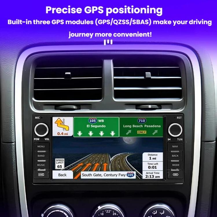 7 Inch Navigation GPS Reversing Car Radio Carplay For Dodge / Jeep / Chrysler, Specification: Octa-core 4GB+64GB