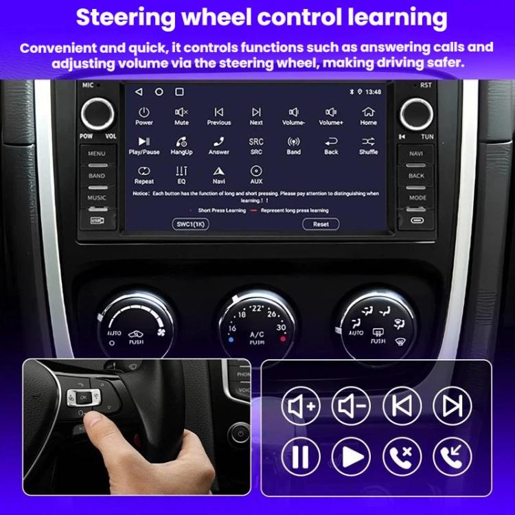 7 Inch Navigation GPS Reversing Car Radio Carplay For Dodge / Jeep / Chrysler, Specification: Octa-core 4GB+64GB