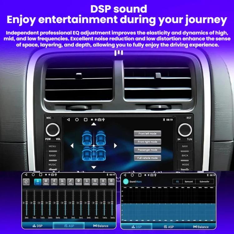7 Inch Navigation GPS Reversing Car Radio Carplay For Dodge / Jeep / Chrysler, Specification: Quad-core 2GB+64GB