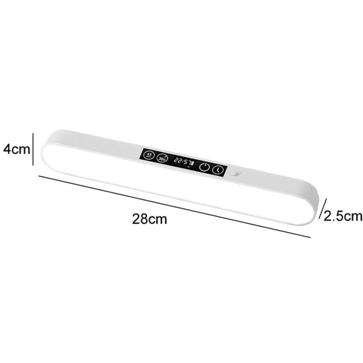 Xiajule Student Dormitory Under-Cabinet Lamp, Magnetic Mount Bed Hanging Light With Hook & Clock Display, Style: Touchscreen