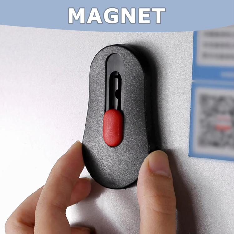 LsCook 6-Piece Set Magnetic Fridge Magnet Bread Scoring Knife - Black