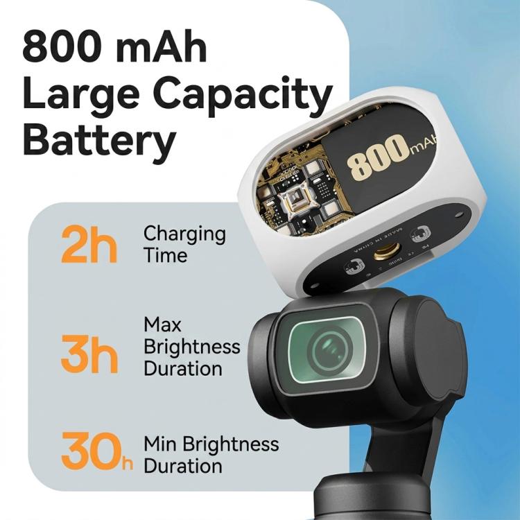 For DJI Osmo Pocket 4/3 Magnetic Fill Light 3 Color Modes Portable Rechargeable Vlog Video Light 2pcs /Pack