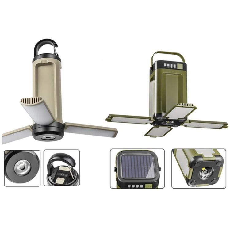 Multifunctional Foldable Camping Light, Outdoor Use LED Tent Light With Hook, Spec: 3-leaf