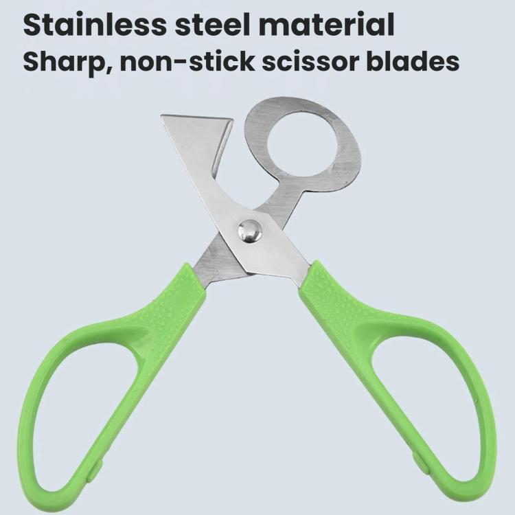 LsCook Quail Egg Scissors Stainless Steel Egg Cutter - Green