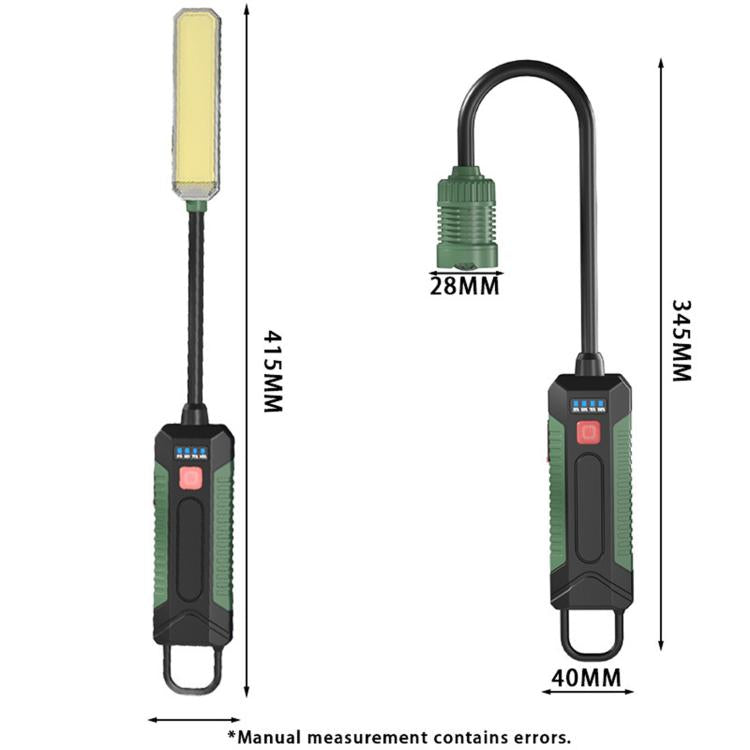 W07-A 360-Degree Bendable Hose Multifunctional Magnetic Light, COB LED Emergency Illumination Work Light For Outdoor & Car Repair