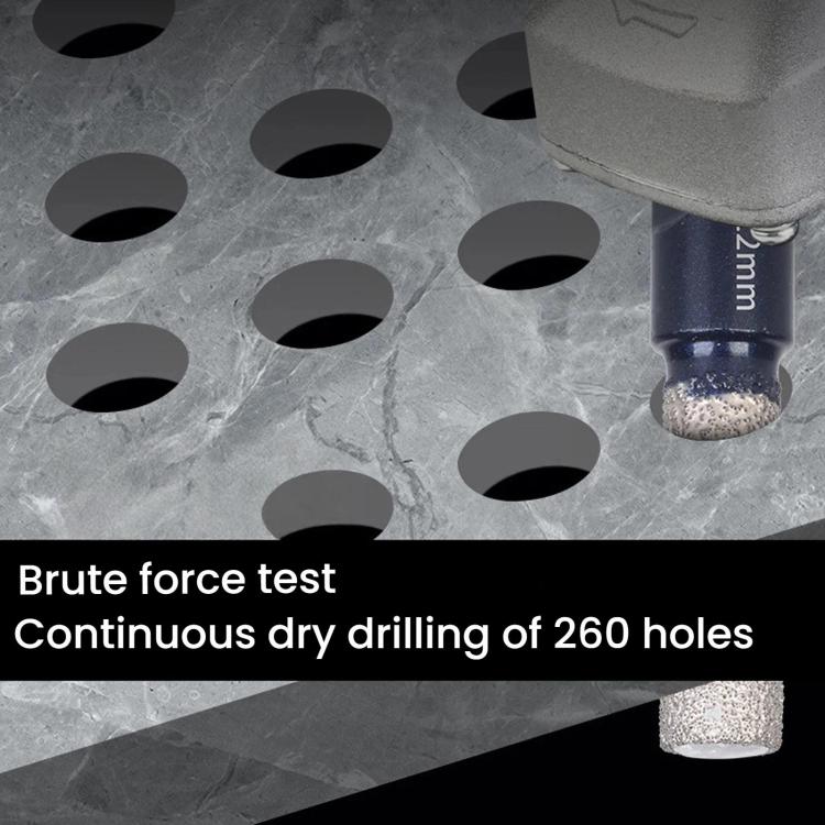 M10 Angle Grinder Hole Saw Glass Stone Hole Enlargement Trimming Head, Size: 6MM