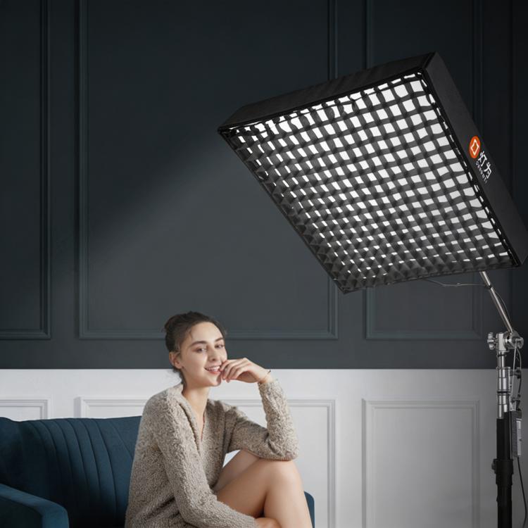 DENGWEI FP150S 150W Rollable LED Video Light With Grid 2700K-6500K Bi-Color Flexible LED Light Panel UK Plug
