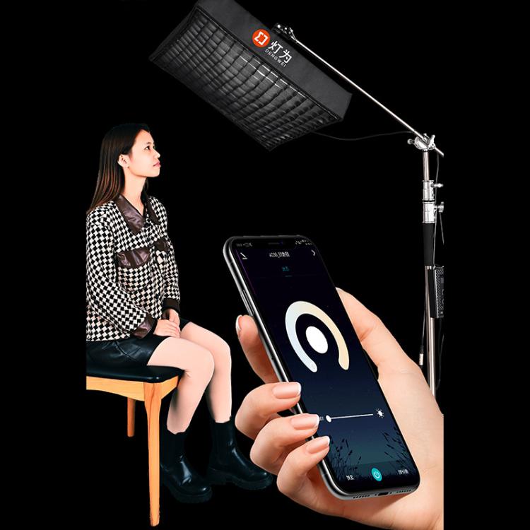 DENGWEI FP150S 150W Rollable LED Video Light With Grid 2700K-6500K Bi-Color Flexible LED Light Panel US Plug