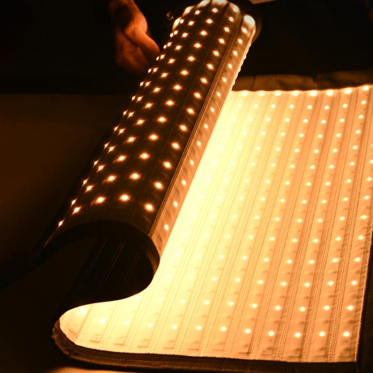 DENGWEI FP150S 150W Rollable LED Video Light With Grid 2700K-6500K Bi-Color Flexible LED Light Panel US Plug