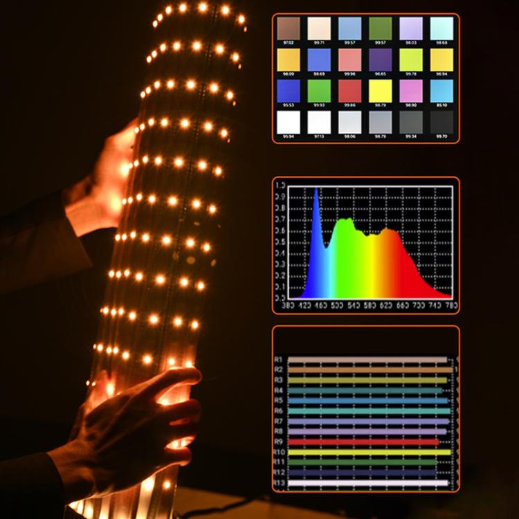 DENGWEI FP150S 150W Rollable LED Video Light With Grid 2700K-6500K Bi-Color Flexible LED Light Panel EU Plug