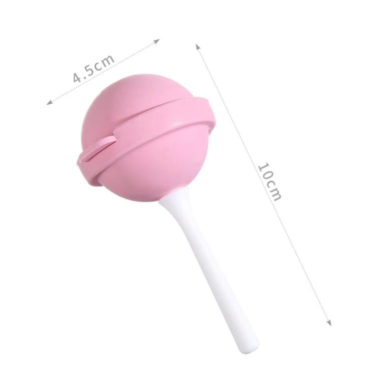 LsCook Lollipop-Shaped Ice Pop Popsicle Mold Baby Food Freezer Trays - Large Orange Silicone