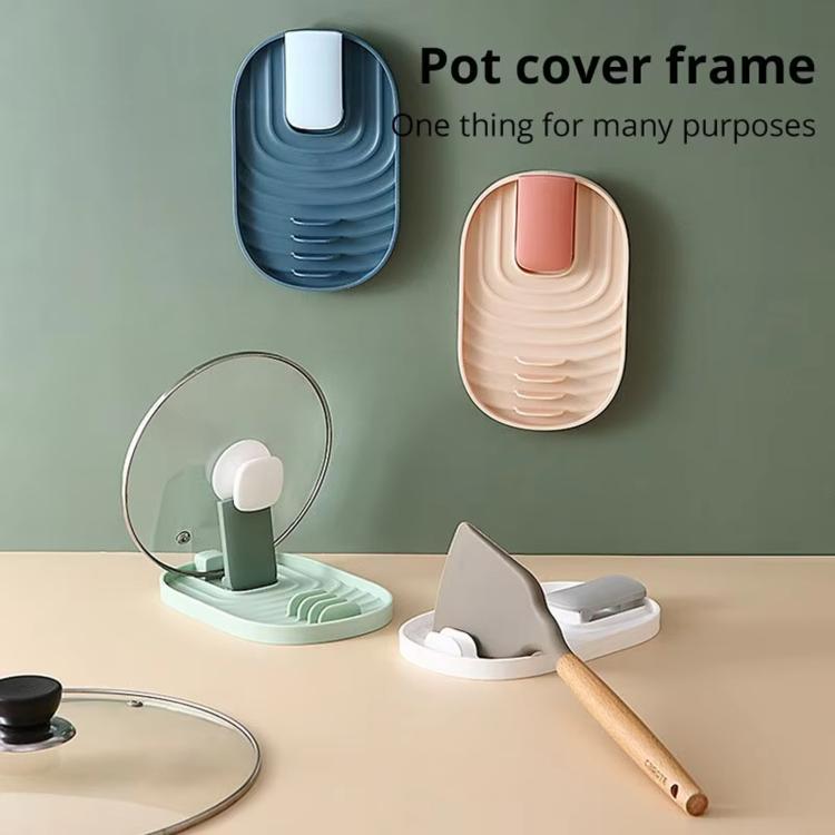 LsCook Folding Pot Lid Holder Kitchen Stove Top Storage Rack - Green OPP