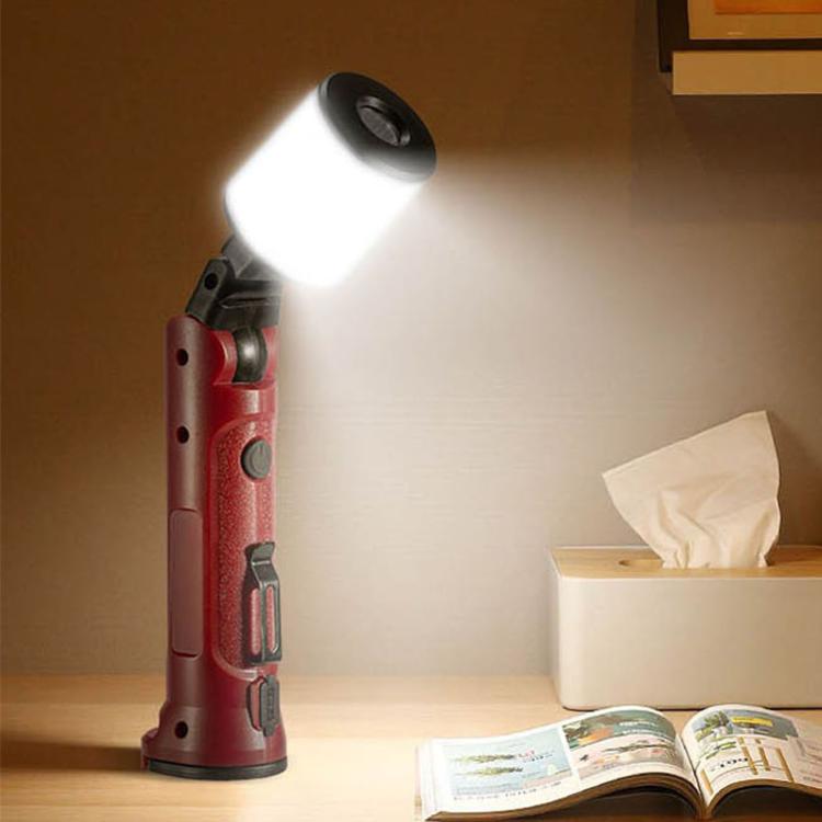 WK072 Magnetic COB Handheld Flashlight, LED Warning Work Light For Camping & Car Repair
