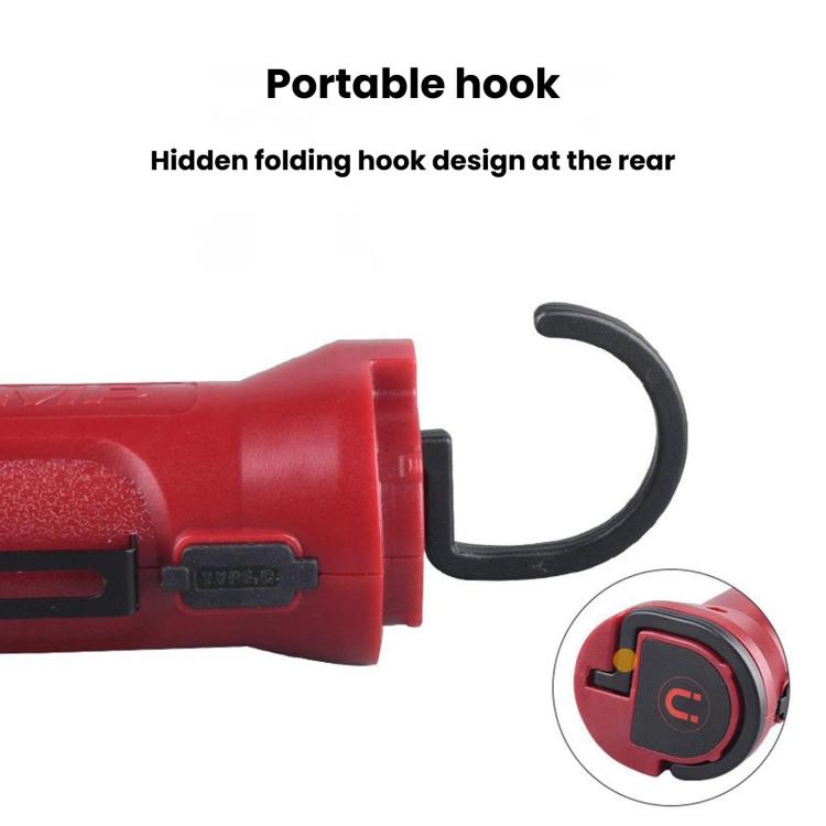 WK072 Magnetic COB Handheld Flashlight, LED Warning Work Light For Camping & Car Repair