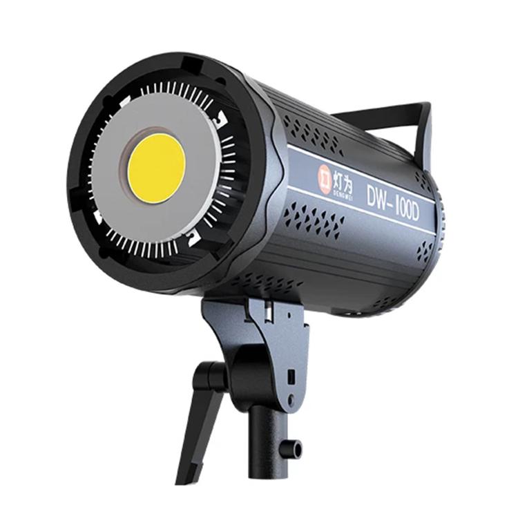 DENGWEI DW100D 100W COB LED Video Light Daylight Balanced Continuous Output Studio Lamp US Plug